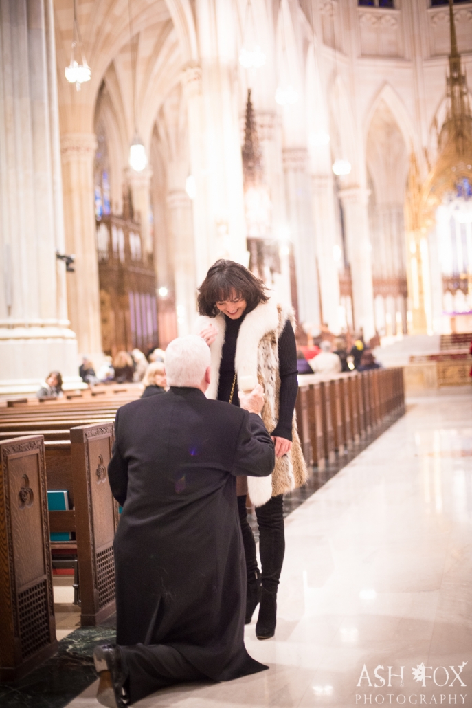 proposing in cathedral