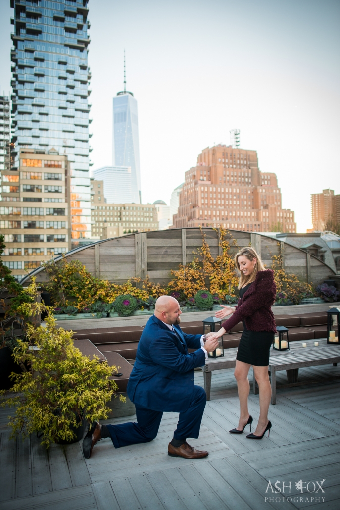 new york city rooftop proposal