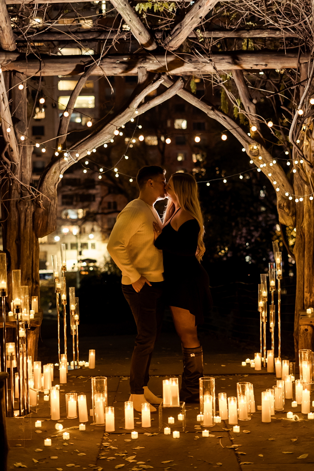Central Park Gazebo engagement by Ash Fox
