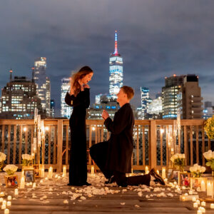 private rooftop proposal NYC by Ash Fox Proposals