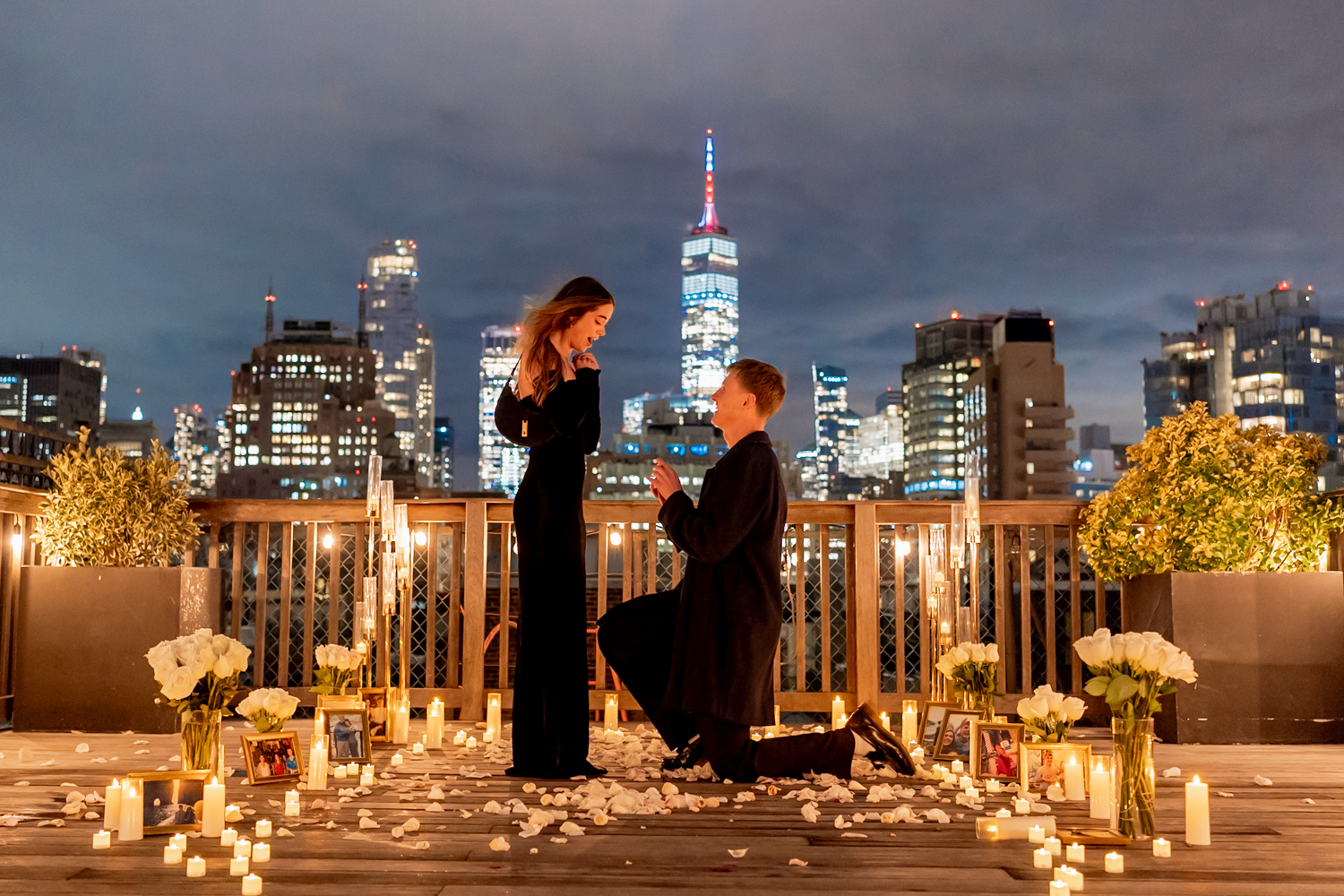 private rooftop proposal NYC by Ash Fox Proposals